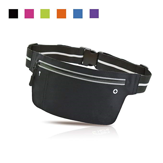 Lycra Super lightweight running belt with Reflective Strap
