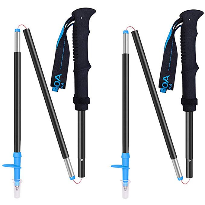 Collapsible Tri-fold Aluminum Trekking Pole